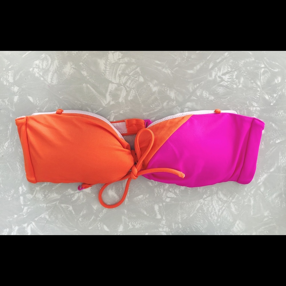 Victoria’s Secret PinkOrange Strapless Bikini Top